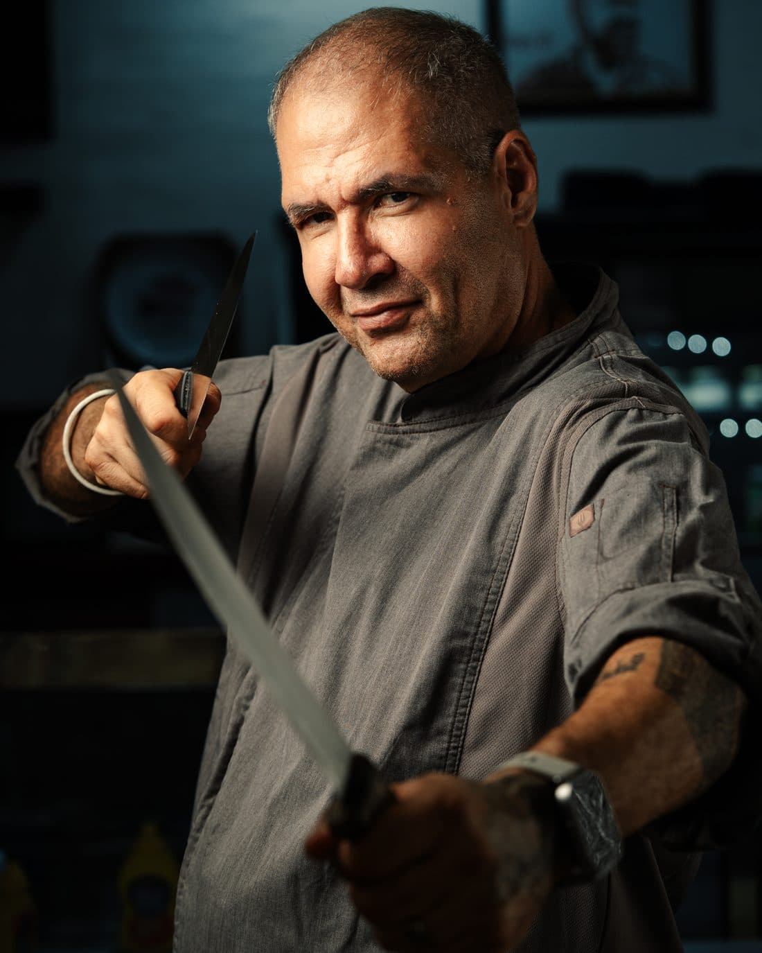 Chef Devinder S. Mahal at Dev's American Cafe
